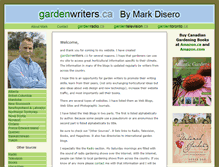 Tablet Screenshot of gardenwriters.ca
